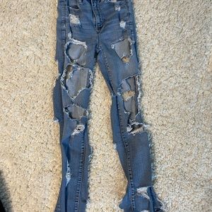 Very distressed jeans size 0